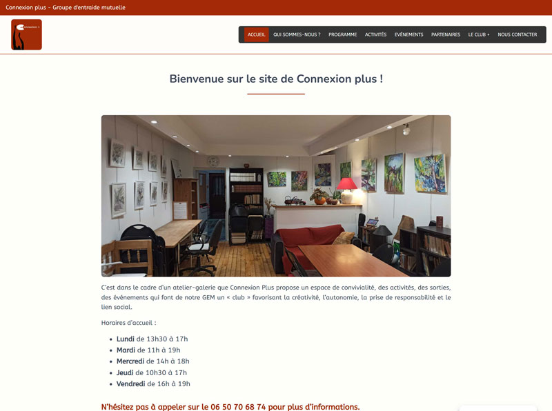 Connexion Plus - Développeuse WordPress Freelance