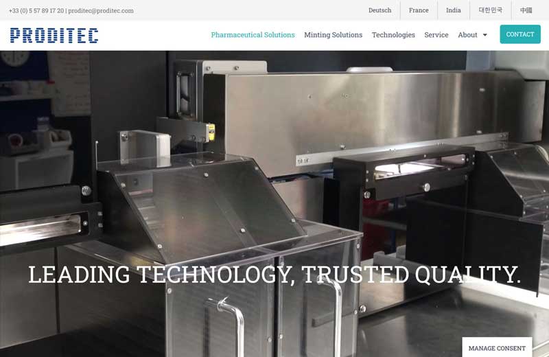 Site corporate Proditec